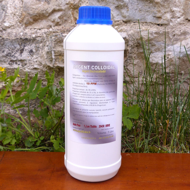 Argent Colloïdal 10 PPM 1 litre