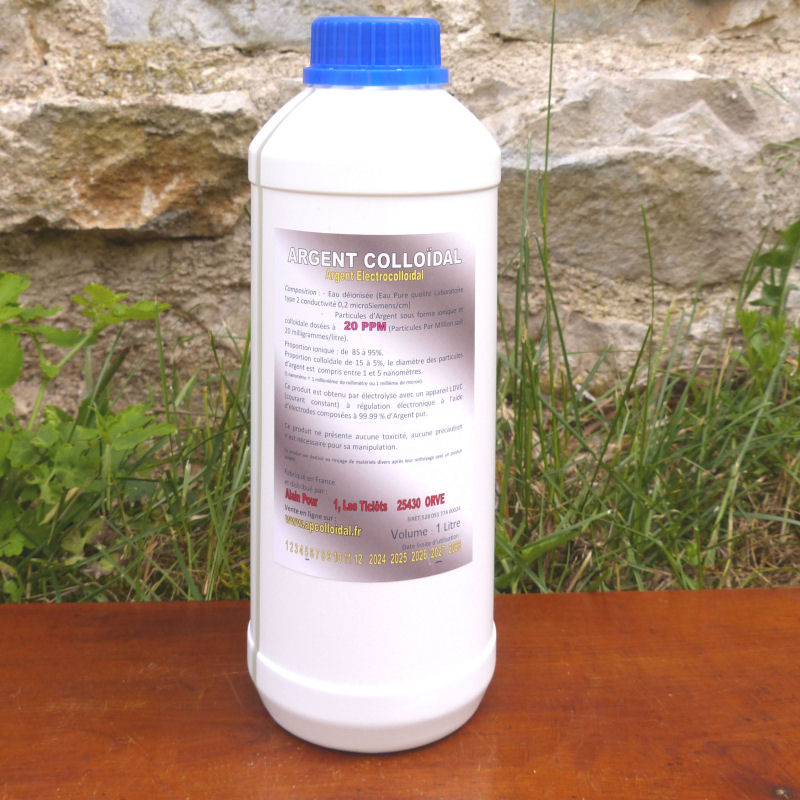 Argent Colloïdal 20 PPM 1 litre